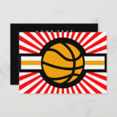 basketbalster kaart (Voorkant / Achterkant)