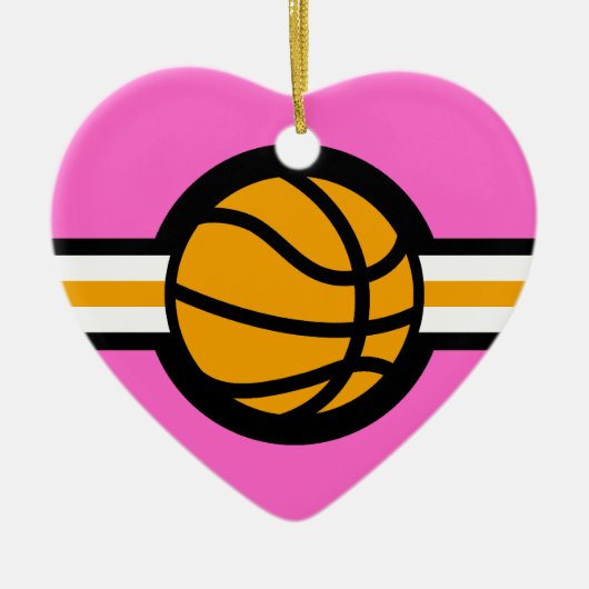 basketbalster keramisch ornament (Voorkant)