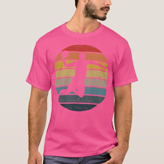 Basketbalster Silhouette op een T-shirt (Voorkant)