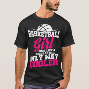 Basketbalster Tiener Vrouwen Meisjes Grappig Cadea T-shirt