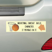 basketbalsticker bumpersticker (Op auto)