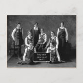  basketbalteam, 1928, QC Briefkaart (Voorkant)