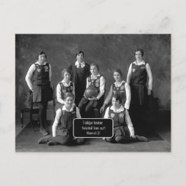  basketbalteam, 1928, QC Briefkaart
