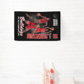 Basketbalteam Aangepaste foto sport seniorenavond Spandoek (Insitu)