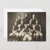  Basketbalteam Briefkaart (Voorkant / Achterkant)