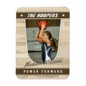Basketbalteam  Brown Souvenir Magneet (Verticaal)