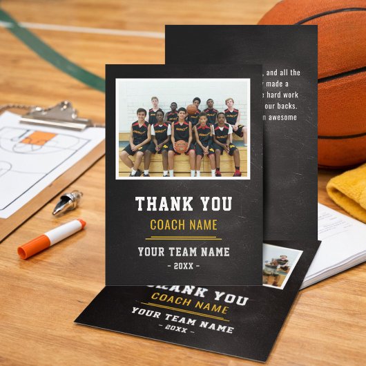 Basketbalteam Coach Bedankt Foto 
