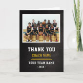 Basketbalteam Coach Bedankt Foto  (Voorkant)