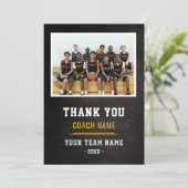 Basketbalteam Coach Bedankt Foto  (Staand voorkant)