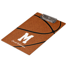 Basketbalteam Coach Gifts met aangepaste naam Klembord