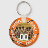 Basketbalteam foto sleutelhanger (Achterkant)