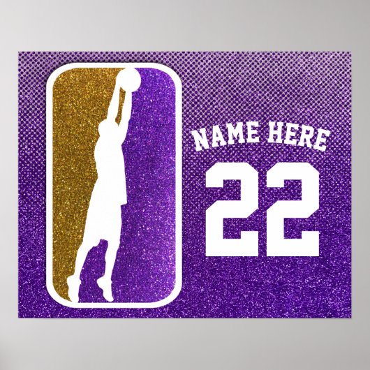 Basketbalteam Glitter Sports College High School Poster (Voorkant)