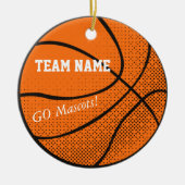  Basketbalteam Keramisch Ornament (Voorkant)