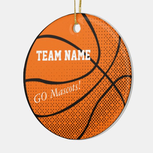  Basketbalteam Keramisch Ornament (Links)