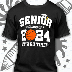Basketbalteam klasse 2024 Afstuderen Senior 2024 T-shirt