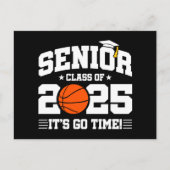 Basketbalteam klasse 2025 Afstuderen Senior 2025 Briefkaart (Voorkant)