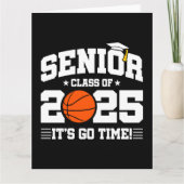 Basketbalteam klasse 2025 Afstuderen Senior 2025 Kaart (Voorkant)