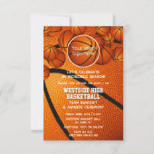 Basketbalteam logo prijsuitreiking einde seizoen kaart (Voorkant)