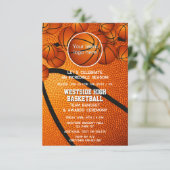 Basketbalteam logo prijsuitreiking einde seizoen kaart (Staand voorkant)