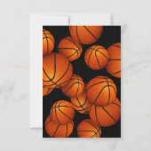 Basketbalteam logo prijsuitreiking einde seizoen kaart (Achterkant)