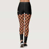 Basketbalteam, naam, Fake Black Shorts Leggings (Achterkant)