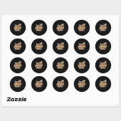 Basketbalteam Ronde Sticker (Vel)