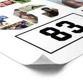 Basketbalteam Senior Afstuderen Fotocollage Poster (Hoek)