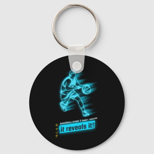 basketbalteam sleutelhanger (Voorkant)