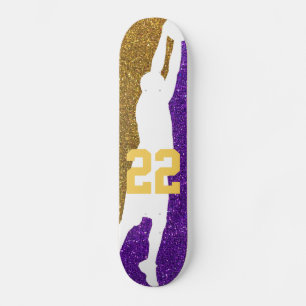 Basketbalteam Sport Glitter High School College Persoonlijk Skateboard