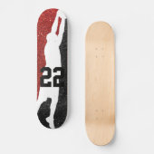 Basketbalteam Sport Glitter High School College Persoonlijk Skateboard (Voorkant)