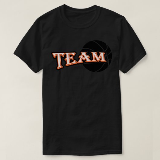 Basketbalteam T-shirt (Design voorkant)