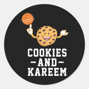 Basketbalteam voor mannen en vrouwen - Cookies en Ronde Sticker