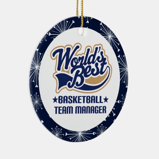 Basketbalteammanager Keramisch Ornament (Rechts)