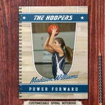 Basketbalteamspeler Aandenken in Blauw Spiraal