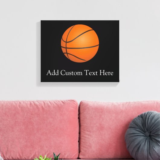 Basketbalthema Canvas Afdruk (Insitu (Woonkamer))