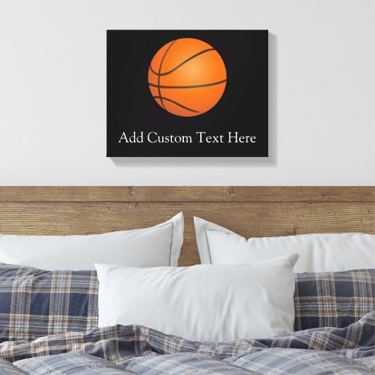 Basketbalthema Canvas Afdruk (Insitu (Slaapkamer))