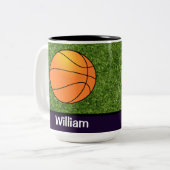 Basketbalthema mok koffiekop (Voorkant links)