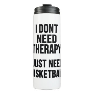 Basketbaltherapiesessie in uitvoering thermosbeker