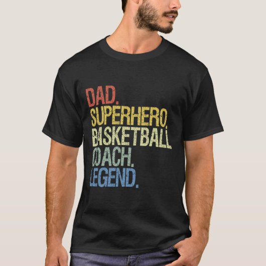 Basketbaltrainer T-shirt (Voorkant)