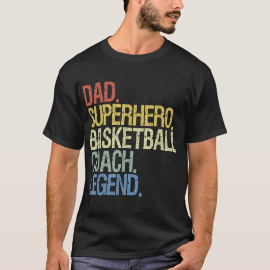 Basketbaltrainer T-shirt (Voorkant)