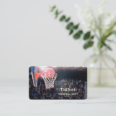 basketbaltrainer visitekaartje (Staand voorkant)