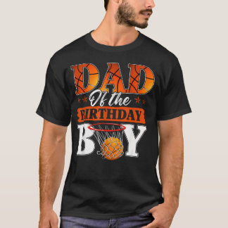 Basketbalvader van de jarige familie t-shirt