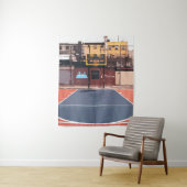 Basketbalveld | Basketbal liefhebber | Leuk Cadeau Wandkleed (In situ)
