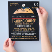 Basketbalveld, Basketbal Trainingsparcours Flyer (Hand)