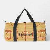 Basketbalveld Design Duffel Bag Plunjezak (Voorkant)