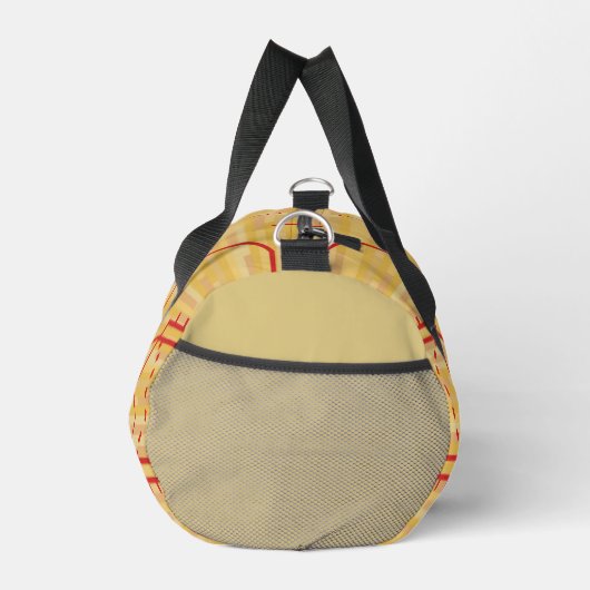 Basketbalveld Design Duffel Bag Plunjezak (Rechts)