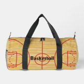 Basketbalveld Design Duffel Bag Plunjezak (Achterkant)