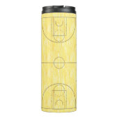 Basketbalveld Gepersonaliseerde Thermische Tumbler Thermosbeker (Achterkant)