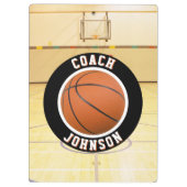 Basketbalveld Teamcoach Klembord (Achterkant)