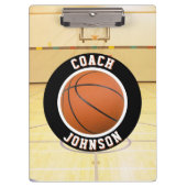 Basketbalveld Teamcoach Klembord (Voorkant)
